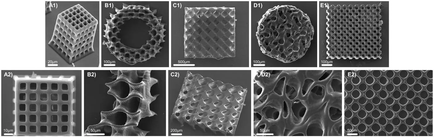 克里特大学与希腊研究与技术基金会(FORTH/IESL)的研究人员报告了一种利用姜黄素作为双光子聚合(2PP)多功能光引发剂、一步制造生物活性3D水凝胶支架的策略。上月发布预印本的研究表明，姜黄素具有双重作用：在实现高分辨率3D打印的同时，可在制造过程中赋予抗菌特性，从而无需后打印改性。