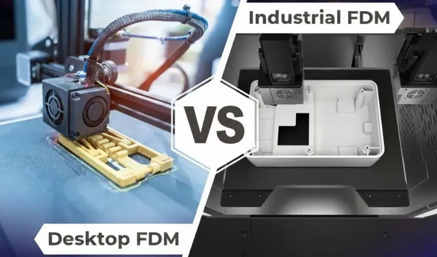 本文探讨了工业级与桌面级FDM 3D打印机之间不断演变的技术鸿沟，这一趋势由专业消费级设备在高速打印与自动校准等功能的进步所驱动。文章深入剖析了支撑工业系统高额投资的核心差异点：包括为确保稳定性与精度而采用的优越机械结构、用于加工工程级材料的主动温控成形腔、专有且可靠的工业级线材，以及整合了认证与数据安全机制的规范化工作流程集成。虽然桌面打印机提供了普及化的使用途径并覆盖广泛价格区间，但在材料性能、可重复性与合规性不容妥协的航空航天、汽车及医疗应用领域，工业级FDM打印机仍被视为不可或缺——尽管其购置成本可能超过50万欧元，且需持续投入软件维护费用。