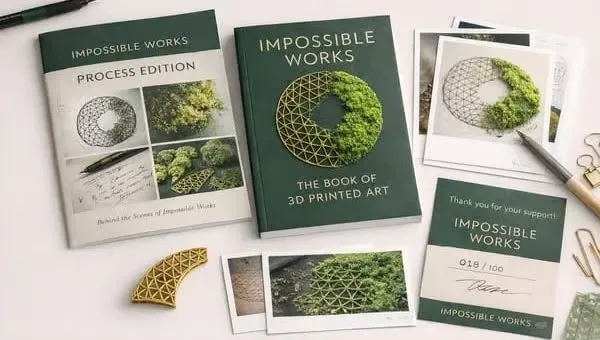 《附加制造：变革的边缘》主编 Michael Molitch-Hou 新作《不可思议的造物：3D打印艺术图鉴》突破增材制造的传统工业叙事框架，深入探讨该技术在艺术、雕塑、建筑、时尚、医学及食品领域的变革性影响。全书收录超5.2万字论述与350幅视觉作品，聚焦技术的创意表达与跨学科应用。除规划发行精装实体版本外，电子版拟于2026年12月发布，实体书将于2027年2月问世。另推出配备3D打印封面的限量创始人版本。该项目现正通过Kickstarter平台进行众筹。