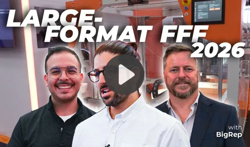 文章探讨了大幅面增材制造能否有效实现从快速原型制造到全面生产的转型。重点介绍了BigRep在RAPID + TCT展会上的演示，展示其工业级熔丝制造系统（特别是ONE.5与VIIO 250设备）及DRYCON线材干燥单元——所有设备均设计为可在同一工作流程中无缝集成，以生产可靠的终端使用部件。