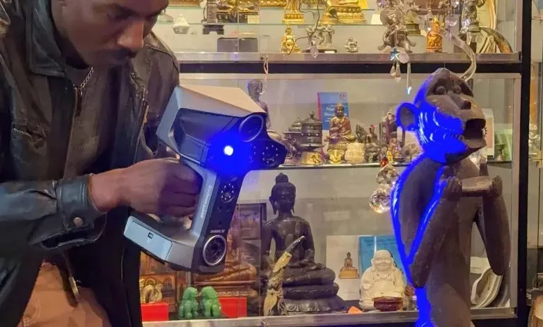Okyena Collective部署了一体式激光扫描仪，用于构建具有文化意义的重要艺术品的数字档案