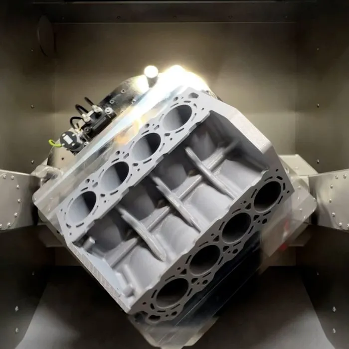 Nikon SLM and Bosch print complete V8 engine block as single aluminum part