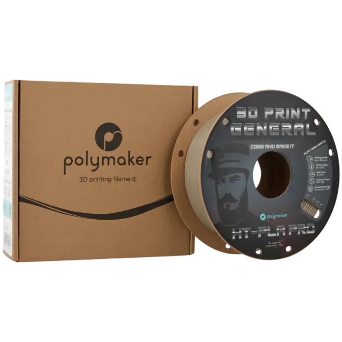 Polymaker推出HT-PLA Pro，显著提升韧性与层间结合力，同时保持易打印性。该材料在标准FDM上即可使用，无需封闭箱体，适用于中等热环境的功能部件，如工装夹具。