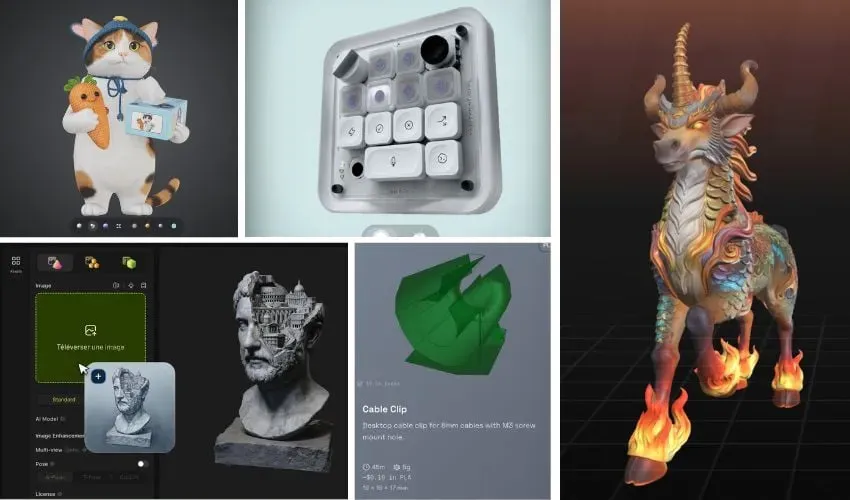 本文从专业编辑视角梳理六款热门AI 3D模型生成工具，横向对比定价、网格质量、打印就绪度、纹理、导出格式与授权规则。重点指出这些工具正从游戏资产生成转向适配3D打印，通过水密网格、自动修复、多色导出及切片器集成，让创客从AI生成到打印更顺畅。