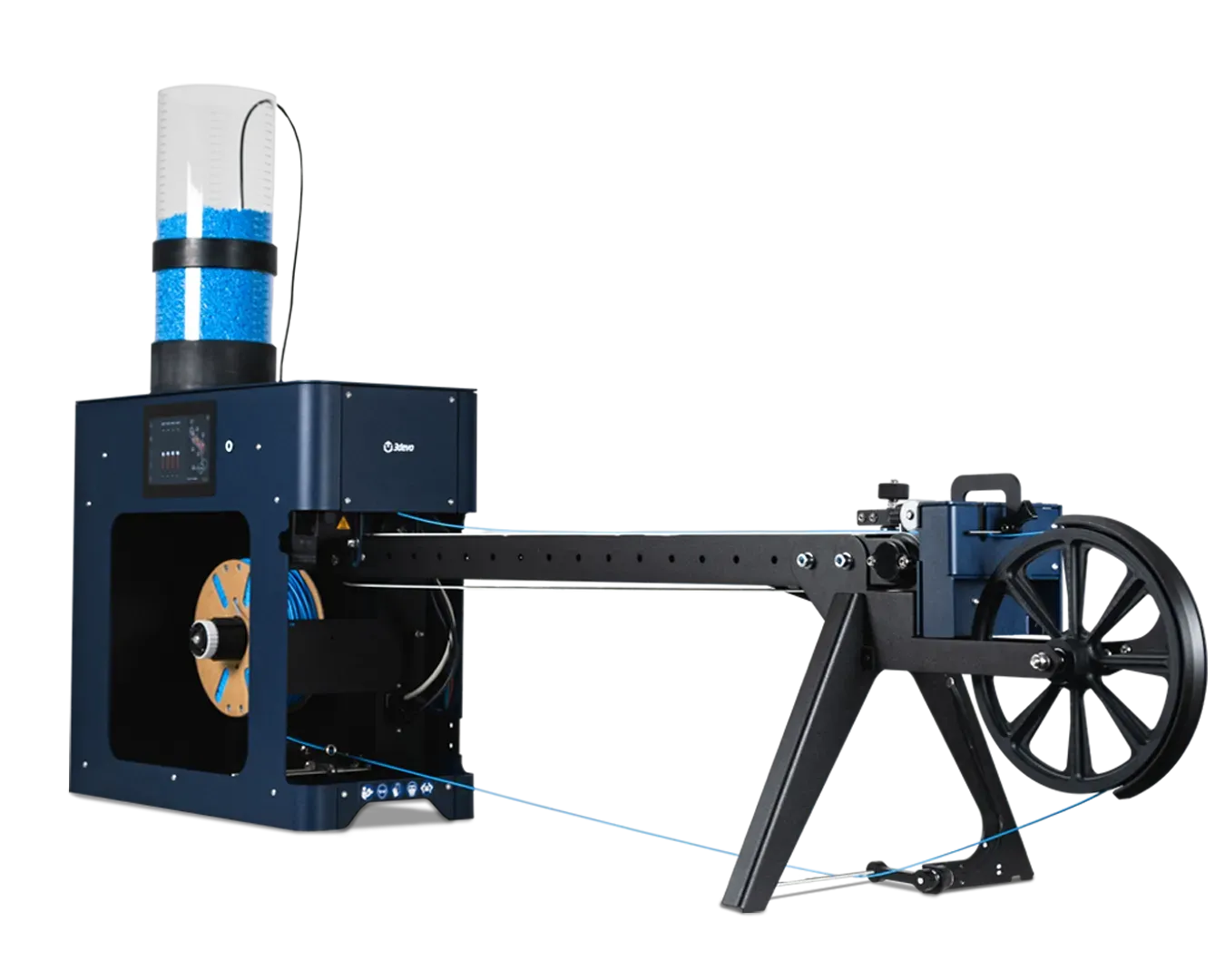 总部位于荷兰乌得勒支的3devo推出了Filament Maker X10（FMX10），这是一套专为粉末、再研磨料及颗粒料连续无人值守运行而设计的线材生产系统。此次发布反映了增材制造（AM）领域的更广泛转变：随着3D打印部件从原型走向批量生产，为其供料的设备也从实验室规模实验迈向无人值守的生产级输出。该机器于2026年8月25日发布，现可通过其官网购买，公司同时在其网站上提供实时演示。
