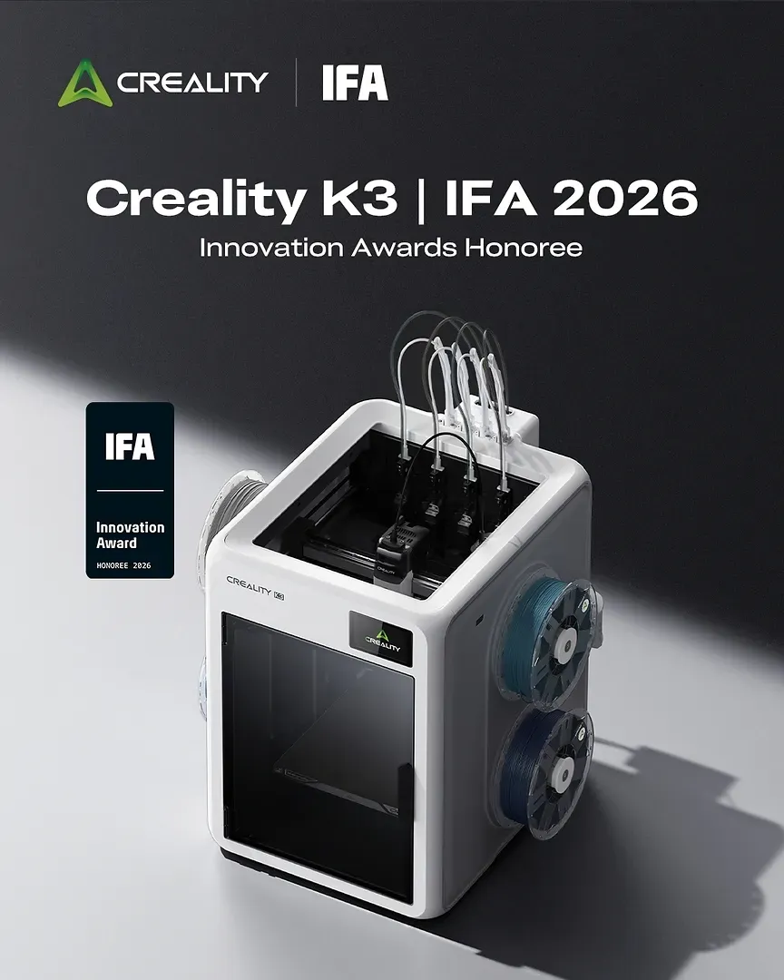 Creality在柏林IFA 2026上推出了新的3D打印和数字制造产品系列，涵盖多色打印、线材回收、树脂打印、3D扫描、激光加工和3D打印鞋类。该系列反映了Creality从桌面3D打印机向更广泛生态系统扩展的努力，该生态系统涵盖材料回收、数字扫描和成品消费品。