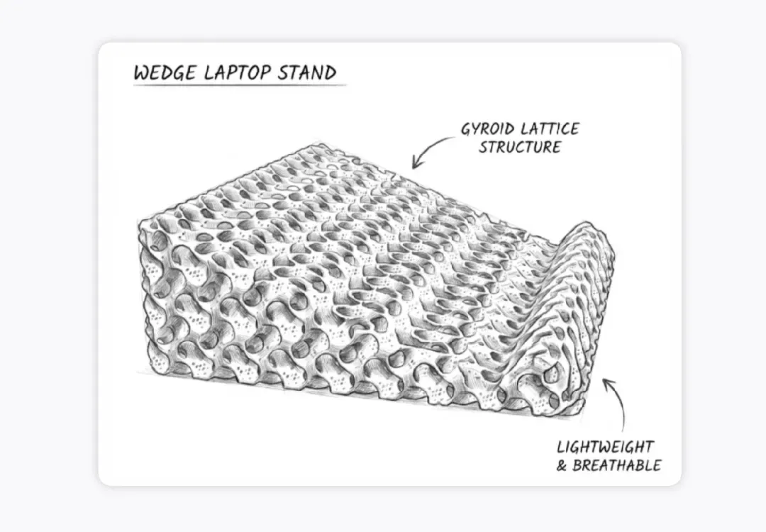 Google Gemini 3 Deep Think实现从手绘草图到可打印STL文件的全自动生成，结合拓竹3D打印输出精密晶格结构实物。这一突破将设计意图直接转化为符合工程约束的制造文件，重新定义了从创意到实物的价值链，引发行业对设计师角色与3D打印未来定位的深度思考。