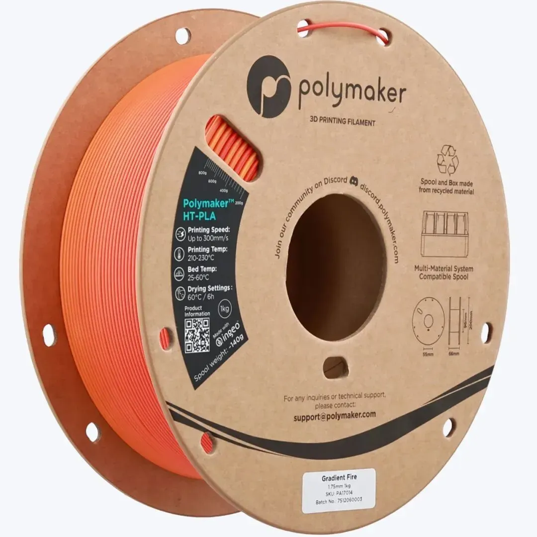 Polymaker推出HT-PLA与HT-PLA-GF两款新品，通过深度测评验证其在保持PLA易打印特性的同时，将耐温性能提升至150°C，并通过火机、衣架等实用模型及高温测试展现其优异表现。玻纤增强版更在强度与热稳定性上显著提升，拓展了汽车配件、工具等工程级应用可能。